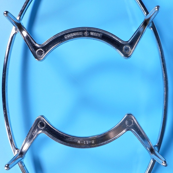 VTG Corning Ware P-11-M Casserole Stand Metal Trivet Pyrex Holder for P-1-B Dish - Picture 10 of 13